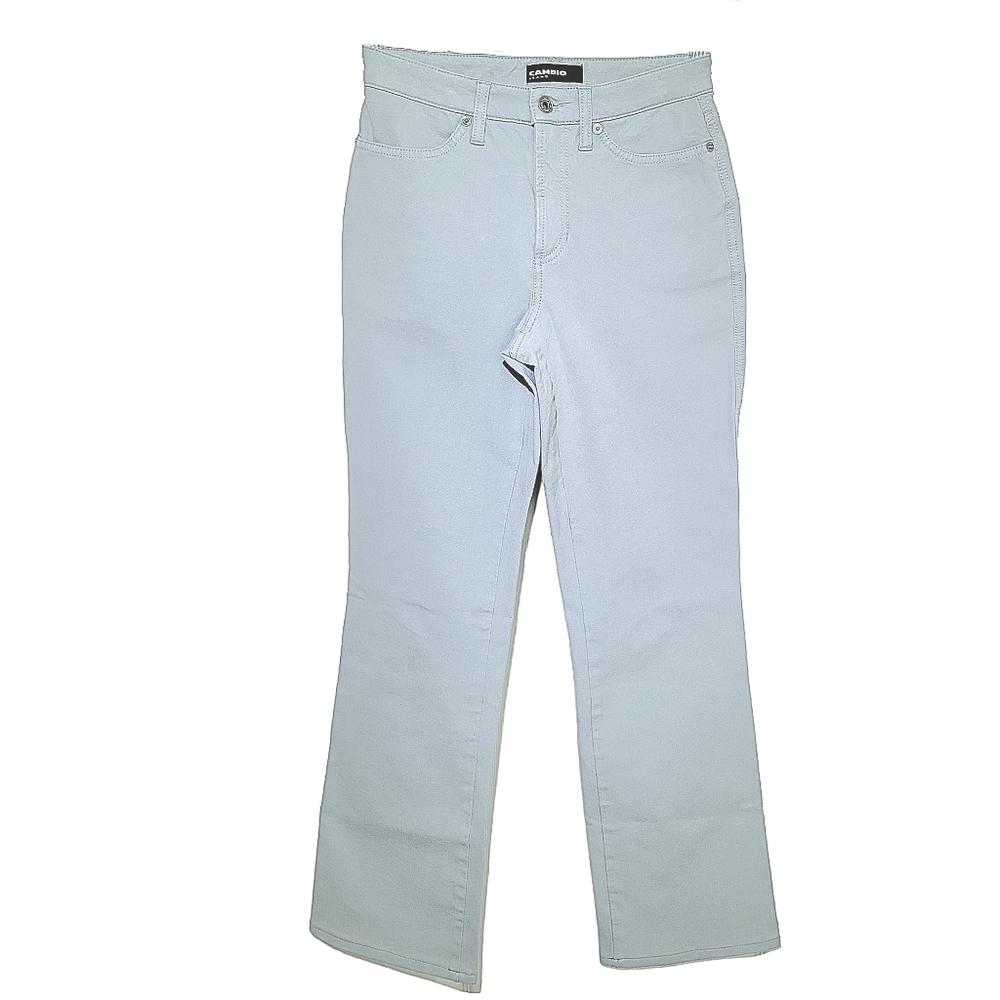 Cambio Jeans "Jade" Mint Color Mid Rise Straight Leg Jeans Women's Size 4